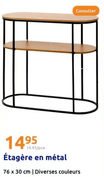 Action Étagère en métal offre