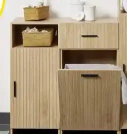 Gifi Meuble salle de bain avec panière offre