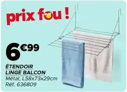 Gifi Étendoir linge balcon offre