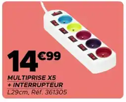 Gifi Multiprise x5 + interrupteur offre