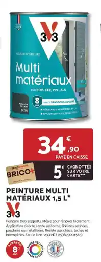 Bricomarché Peinture multi matériaux offre