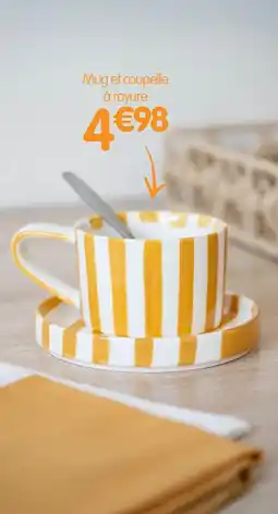 b&m Mug et coupelle offre