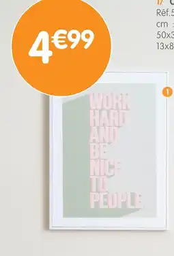 b&m Cadre image wording offre