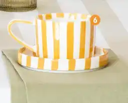 b&m Mug et coupelle motif rayure : offre