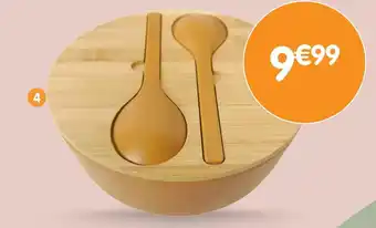 b&m Saladier avec couverts offre