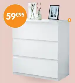 b&m Commode 3 tiroirs offre