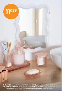 b&m Miroir LED vague offre