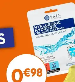 b&m SKIN TECHNIQUES masque visage hydrogel offre