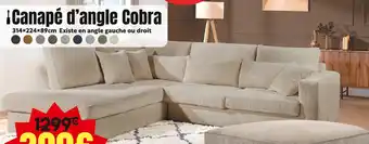 Maxi Bazar Canapé d'angle Cobra offre