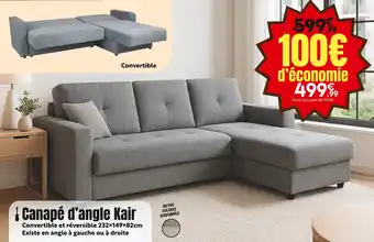 Maxi Bazar Canapé d'angle Kair offre