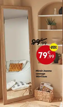 Maxi Bazar Miroir Joanna cannage offre