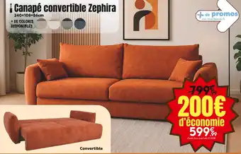 Maxi Bazar Canapé convertible Zephira offre