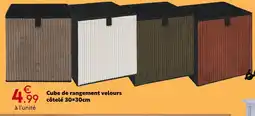 Maxi Bazar Cube de rangement velours côtelé offre
