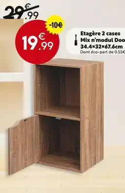 Maxi Bazar Etagère 2 cases Mix n’modul Doo offre