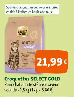 Maxi Zoo SELECT GOLD Croquettes offre