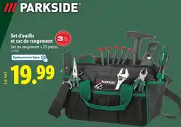 Lidl PARKSIDE Set d’outils et sac de rangement offre