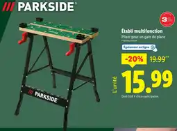 Lidl PARKSIDE Établi multifonction offre