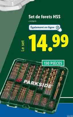 Lidl PARKSIDE Set de forets HSS offre