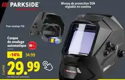Lidl PARKSIDE PERFORMANCE Casque de soudage automatique offre