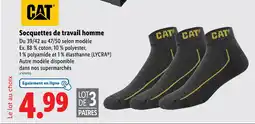 Lidl CAT Socquettes de travail homme offre