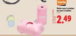 Lidl Karlie Porte-sacs à crottes ou sacs à crottes offre