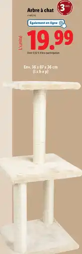 Lidl Arbre à chat offre