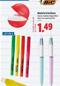 Lidl BIC Matériel d'écriture offre