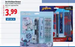 Lidl Disney Stitch Set d’écriture licence offre