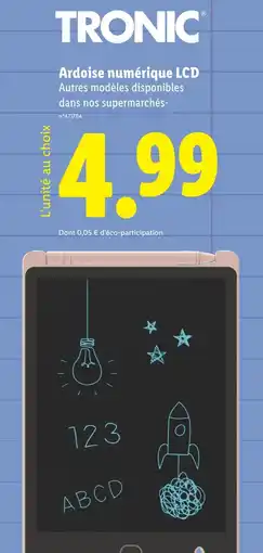 Lidl TRONIC Ardoise numérique LCD offre