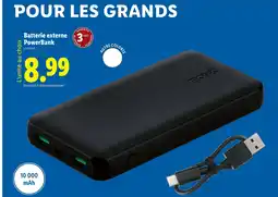 Lidl TRONIC Batterie externe PowerBank offre