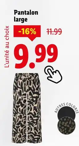 Lidl esmara Pantalon large offre