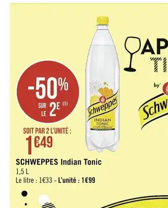 Casino Supermarchés SCHWEPPES Indian Tonic offre