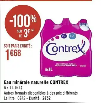 Casino Supermarchés Eau Minérale Naturelle Contrex offre