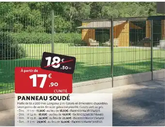 Bricomarché Panneau soudé offre