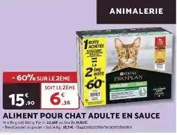 Bricomarché Aliment pour chat adulte en sauce offre