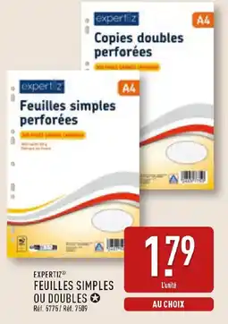 ALDI EXPERTIZ Feuilles simples ou doubles offre
