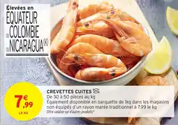 Intermarché Crevettes cuites offre