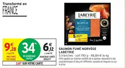 Intermarché Saumon fumé norvège labeyrie offre