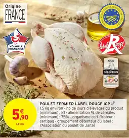 Intermarché Poulet fermier label rouge igp offre