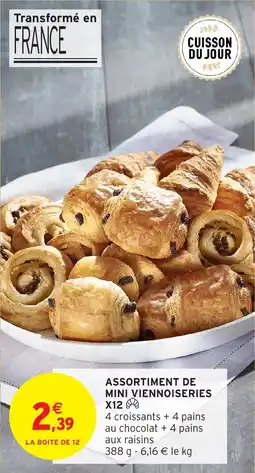 Intermarché Assortiment de mini viennoiseries x12 offre