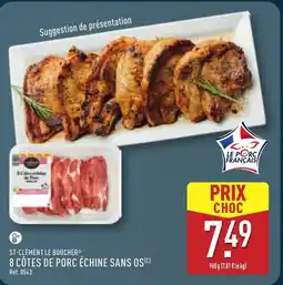 ALDI ST-CLÉMENT LE BOUCHER 8 côtes de porc échine sans os(c) offre