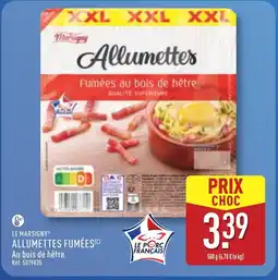 ALDI LE MARSIGNY Allumettes fumées offre