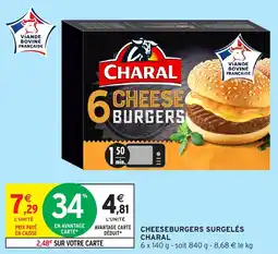 Intermarché Cheeseburgers surgelés charal offre