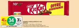 Intermarché Barres chocolatées kit kat nestlé offre