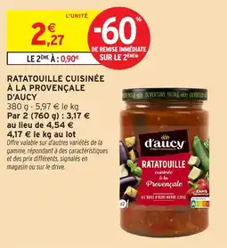 Intermarché Ratatouille cuisinée à la provençale d'aucy offre