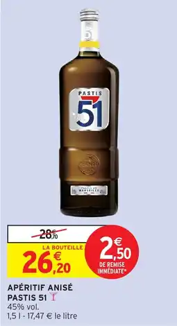 Intermarché Apéritif anisé pastis 51 offre