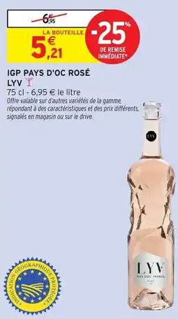 Intermarché Igp pays d'oc rosé lyv offre