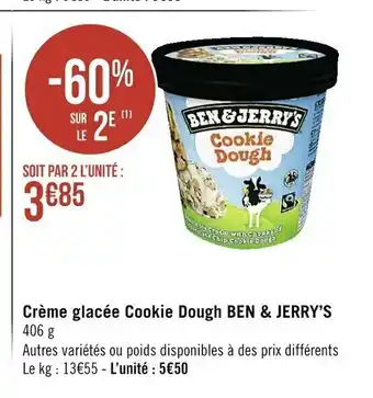 Créme Glacée Cookie Dough Ben & Jerry's