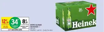 Intermarché Bière blonde heineken offre