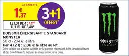 Intermarché Boisson énergisante standard monster offre